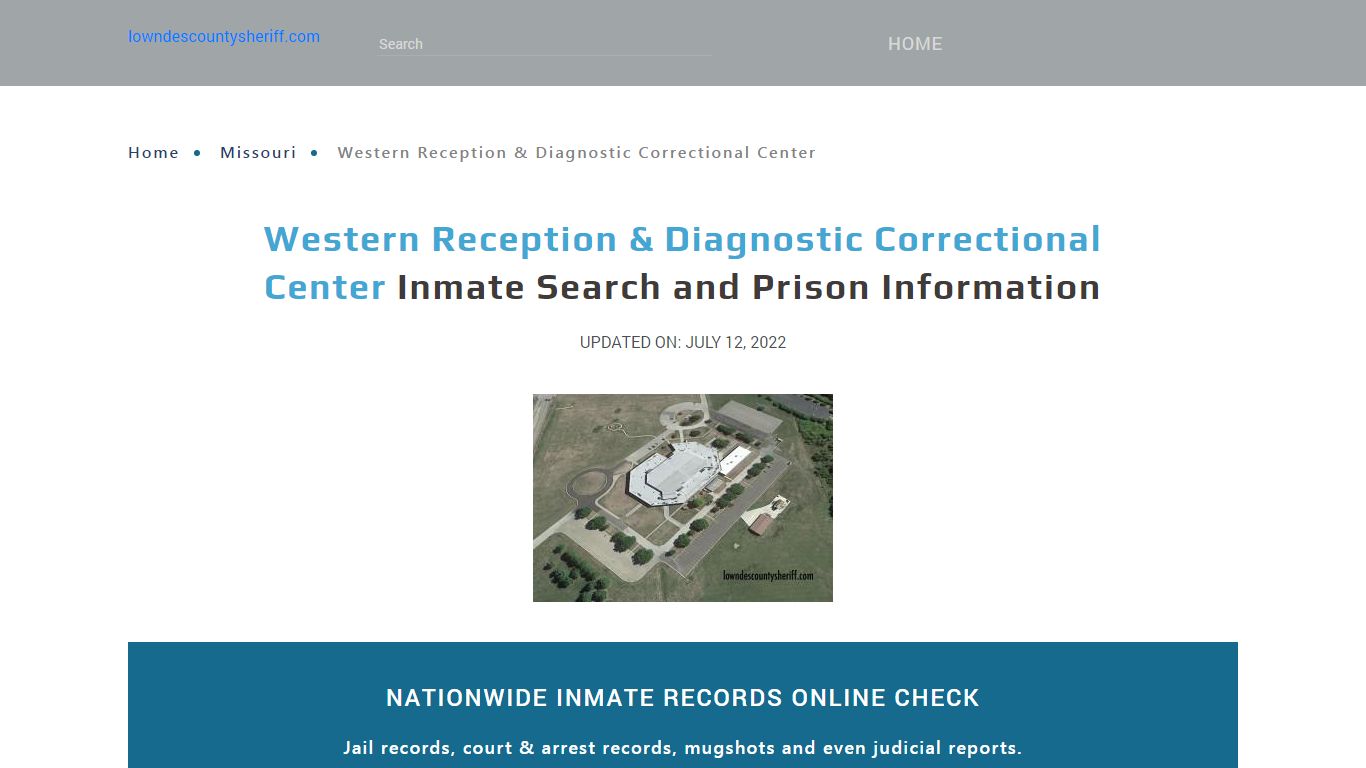 Western Reception & Diagnostic Correctional Center Inmate Search ...