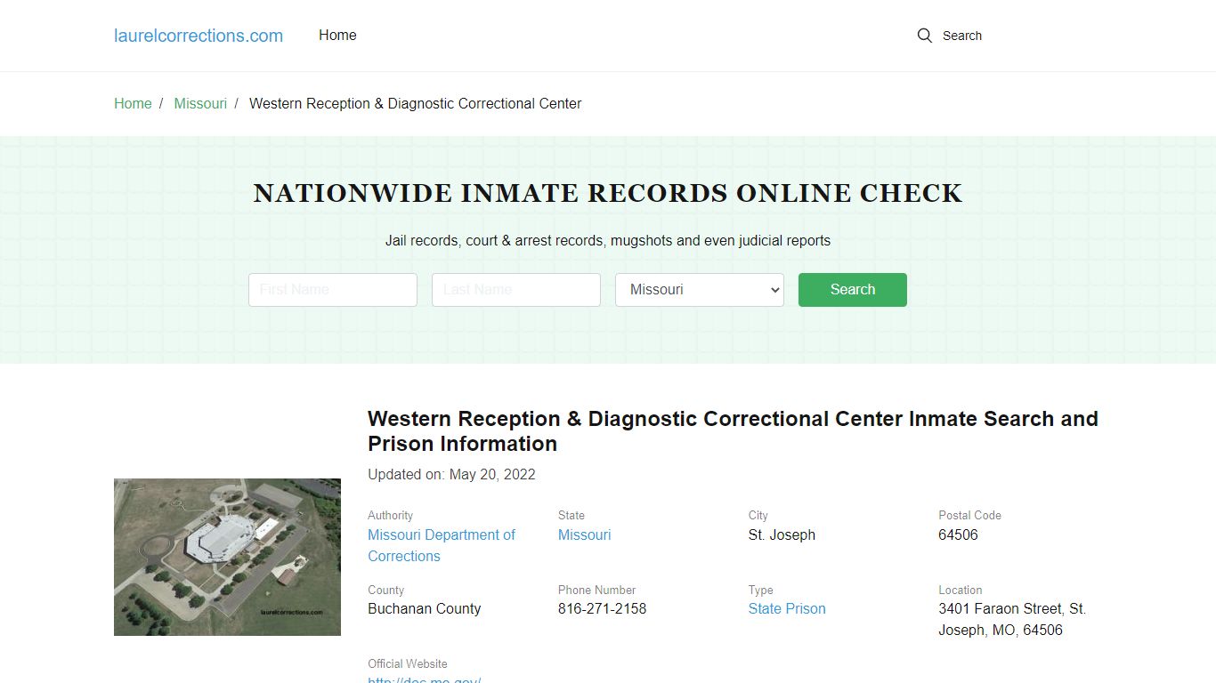 Western Reception & Diagnostic Correctional Center Inmate Search ...
